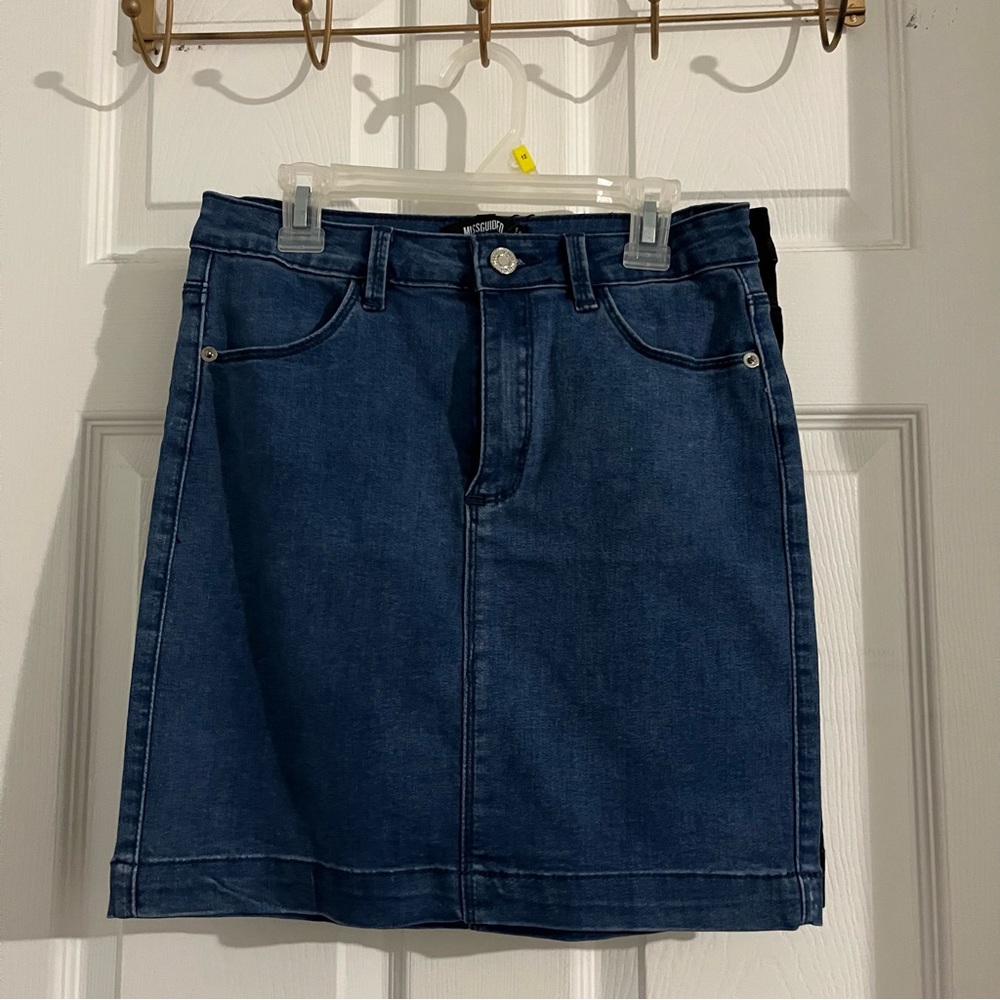 Missguided denim skirt